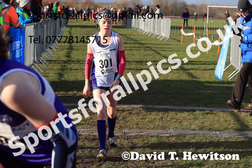 Girls Under-13s 2026 Northern Cross Country Champs., Pontefract Racecourse, Pontefract. Photo: David T. Hewitson/Sports for All Pics